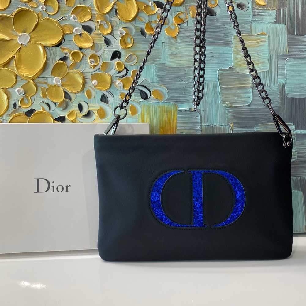 Dior CD Cosmetic Pouch to Crossbody Bag